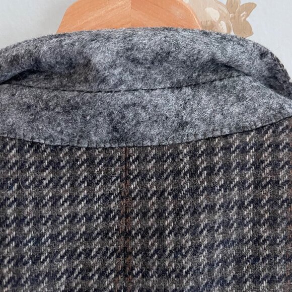 Vintage Burberrys Houndstooth Sport Coat Size 42 100% Wool Quiet Luxury Classic - Picture 3 of 16